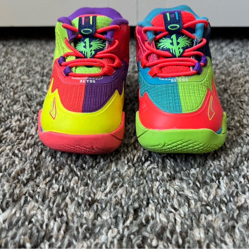 Puma Infant Kids Baby MB1 LaMelo Ball M.01 Be You Colorful Sneakers Baby Size 6C - Picture 4 of 9